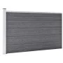 Gray WPC garden fence 175x105 cm by vidaXL, fence panels - Ref: Foro24-49075, Price: 216,57 €, Discount: %