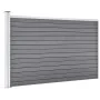 Gray WPC garden fence 175x105 cm by vidaXL, fence panels - Ref: Foro24-49075, Price: 216,57 €, Discount: %