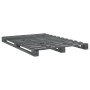 Bed frame with gray pine wood headboard 140x200 cm by vidaXL, Beds and slatted bases - Ref: Foro24-3281582, Price: 214,16 €, ...
