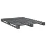 Bed frame with gray pine wood headboard 140x200 cm by vidaXL, Beds and slatted bases - Ref: Foro24-3281582, Price: 218,66 €, ...