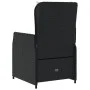 Sillones de jardín reclinables 2 uds ratán sintético negro by vidaXL, Garden chairs - Ref: Foro24-368652, Price: 207,48 €, Di...