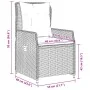 Sillones de jardín reclinables 2 uds ratán sintético negro by vidaXL, Garden chairs - Ref: Foro24-368652, Price: 207,48 €, Di...