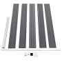 Valla de jardín de WPC gris 175x105 cm