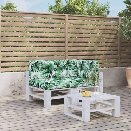 Cojines para palets 3 unidades tela estampado de hojas by vidaXL, Cushions for chairs and sofas - Ref: Foro24-3217131, Price:...
