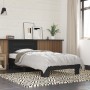 Estructura de cama madera ingeniería y metal negro 100x200 cm de vidaXL, Camas y somieres - Ref: Foro24-845737, Precio: 73,24...