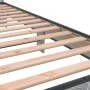Sonoma gray metal engineered wood bed frame 100x200 cm by vidaXL, Beds and slatted bases - Ref: Foro24-845740, Price: 79,93 €...