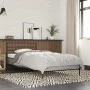 Sonoma-graues Metall-Holzwerkstoff-Bettgestell, 90 x 190 cm von vidaXL, Betten und Lattenroste - Ref: Foro24-845630, Preis: 7...