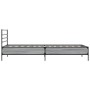 Sonoma-graues Metall-Holzwerkstoff-Bettgestell, 90 x 190 cm von vidaXL, Betten und Lattenroste - Ref: Foro24-845630, Preis: 7...