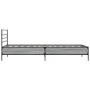 Sonoma-graues Metall-Holzwerkstoff-Bettgestell, 90 x 190 cm von vidaXL, Betten und Lattenroste - Ref: Foro24-845630, Preis: 7...