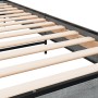 Sonoma-graues Metall-Holzwerkstoff-Bettgestell, 90 x 190 cm von vidaXL, Betten und Lattenroste - Ref: Foro24-845630, Preis: 7...