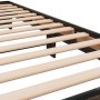 Estructura cama madera ingeniería metal marrón roble 100x200 cm de vidaXL, Camas y somieres - Ref: Foro24-845871, Precio: 70,...