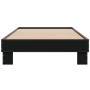 Estructura de cama madera ingeniería y metal negro 100x200 cm de vidaXL, Camas y somieres - Ref: Foro24-845867, Precio: 70,45...