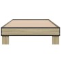 Estructura cama madera ingeniería metal roble Sonoma 90x200 cm de vidaXL, Camas y somieres - Ref: Foro24-845873, Precio: 66,7...