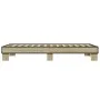 Sonoma oak metal engineered wood bed frame 90x200 cm by vidaXL, Beds and slatted bases - Ref: Foro24-845873, Price: 66,24 €, ...