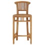 Taburete de cocina de madera maciza de teca de vidaXL, Taburetes de cocina - Ref: Foro24-49428, Precio: 168,37 €, Descuento: %