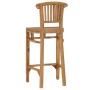 Taburete de cocina de madera maciza de teca de vidaXL, Taburetes de cocina - Ref: Foro24-49428, Precio: 168,37 €, Descuento: %
