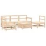 Gartensitzgruppe 6-teilig Massivholz Kiefer von vidaXL, Gartensets - Ref: Foro24-3250748, Preis: 327,95 €, Rabatt: %