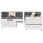 Gartensitzgruppe 5-teilig Massivholz Kiefer Weiß von vidaXL, Gartensets - Ref: Foro24-3250813, Preis: 364,89 €, Rabatt: %
