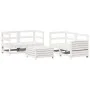 Gartensitzgruppe 5-teilig Massivholz Kiefer Weiß von vidaXL, Gartensets - Ref: Foro24-3250813, Preis: 359,95 €, Rabatt: %