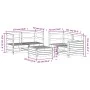 Gartensitzgruppe 5-teilig Massivholz Kiefer Weiß von vidaXL, Gartensets - Ref: Foro24-3250813, Preis: 359,95 €, Rabatt: %