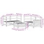 Gartensitzgruppe 5-teilig Massivholz Kiefer Weiß von vidaXL, Gartensets - Ref: Foro24-3250813, Preis: 364,89 €, Rabatt: %