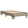 Estructura cama madera ingeniería metal roble Sonoma 75x190 cm de vidaXL, Camas y somieres - Ref: Foro24-845878, Precio: 63,0...