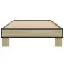 Estructura cama madera ingeniería metal roble Sonoma 75x190 cm de vidaXL, Camas y somieres - Ref: Foro24-845878, Precio: 63,0...