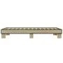 Estructura cama madera ingeniería metal roble Sonoma 75x190 cm de vidaXL, Camas y somieres - Ref: Foro24-845878, Precio: 63,0...