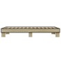 Estructura cama madera ingeniería metal roble Sonoma 75x190 cm de vidaXL, Camas y somieres - Ref: Foro24-845878, Precio: 63,6...