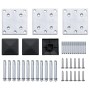 Postes de valla 3 unidades aluminio 185 cm de vidaXL, Postes de cerca - Ref: Foro24-49077, Precio: 202,08 €, Descuento: %