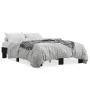 Estructura de cama madera de ingeniería y metal negro 135x190cm de vidaXL, Camas y somieres - Ref: Foro24-845892, Precio: 81,...