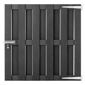Gray WPC garden gate 100x100 cm by vidaXL, garden gates - Ref: Foro24-49083, Price: 130,62 €, Discount: %