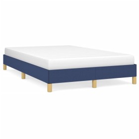 Estructura de cama tela azul 120x190 cm