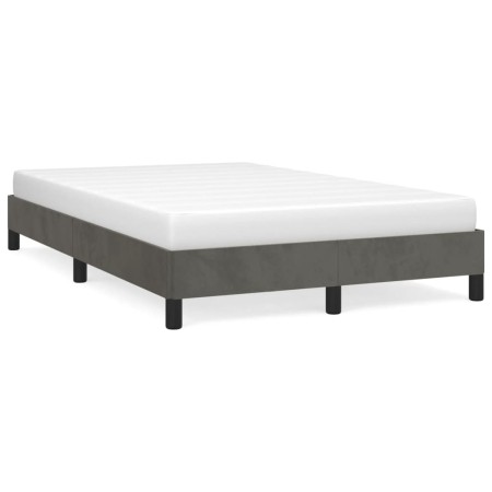Dark gray velvet bed frame 120x190 cm by vidaXL, Beds and slatted bases - Ref: Foro24-3269626, Price: 89,06 €, Discount: %