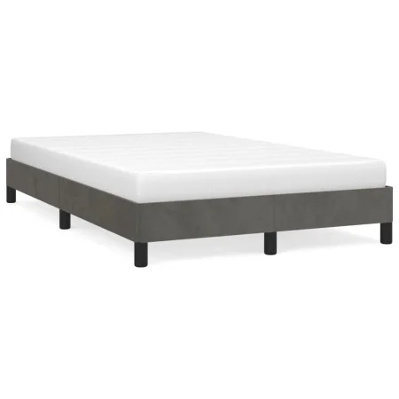 Estructura de cama terciopelo gris oscuro 120x190 cm de vidaXL, Camas y somieres - Ref: Foro24-3269626, Precio: 101,79 €, Des...