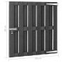 Puerta de jardín de WPC gris 100x100 cm de vidaXL, Puertas de jardín - Ref: Foro24-49083, Precio: 115,94 €, Descuento: %