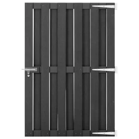 Gray WPC garden door 100x150 cm by vidaXL, garden gates - Ref: Foro24-49085, Price: 163,52 €, Discount: %