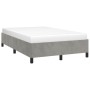 Estructura de cama terciopelo gris claro 120x190 cm de vidaXL, Camas y somieres - Ref: Foro24-3269651, Precio: 94,56 €, Descu...