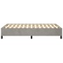 Estructura de cama terciopelo gris claro 120x190 cm de vidaXL, Camas y somieres - Ref: Foro24-3269651, Precio: 94,56 €, Descu...