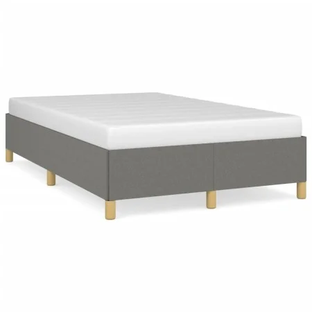 Dark gray fabric bed frame 120x190 cm by vidaXL, Beds and slatted bases - Ref: Foro24-3269639, Price: 89,75 €, Discount: %