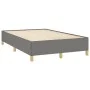 Dark gray fabric bed frame 120x190 cm by vidaXL, Beds and slatted bases - Ref: Foro24-3269639, Price: 89,75 €, Discount: %