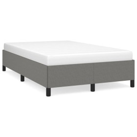Estructura de cama tela gris oscuro 120x190 cm de vidaXL, Camas y somieres - Ref: Foro24-3269632, Precio: 95,31 €, Descuento: %