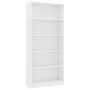 5-stöckiges Regal aus weißem Sperrholz, 80 x 24 x 175 cm von vidaXL, Bücherregale und Regale - Ref: Foro24-800918, Preis: 119...