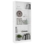 5-stöckiges Regal aus weißem Sperrholz, 80 x 24 x 175 cm von vidaXL, Bücherregale und Regale - Ref: Foro24-800918, Preis: 121...