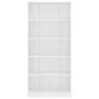 5-stöckiges Regal aus weißem Sperrholz, 80 x 24 x 175 cm von vidaXL, Bücherregale und Regale - Ref: Foro24-800918, Preis: 119...