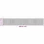 Alfombra rectangular bambú negro 80x500 cm by vidaXL, Rugs - Ref: Foro24-376792, Price: 45,98 €, Discount: %