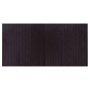 Alfombra rectangular bambú marrón oscuro 100x200 cm