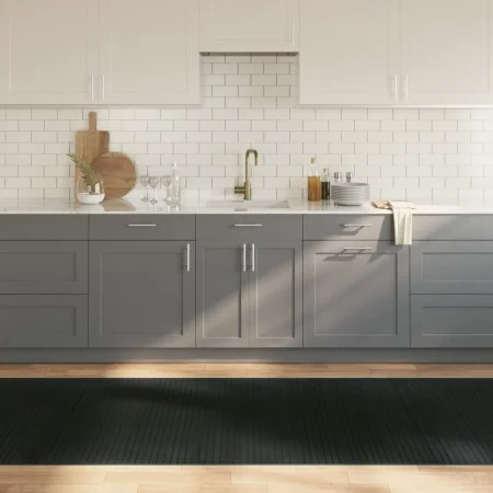 Alfombra rectangular bambú gris 100x500 cm by vidaXL, Rugs - Ref: Foro24-376964, Price: 53,12 €, Discount: %