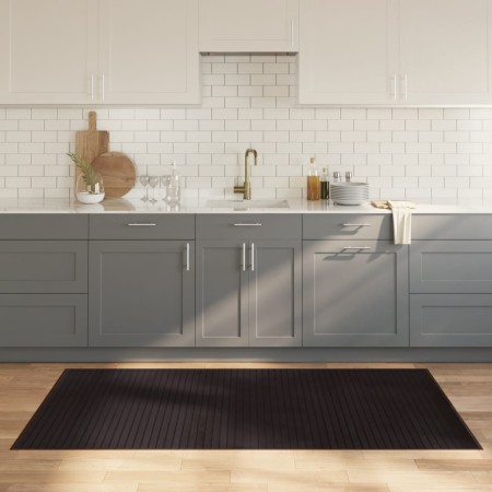 Alfombra rectangular bambú marrón oscuro 100x200 cm by vidaXL, Rugs - Ref: Foro24-376947, Price: 35,05 €, Discount: %