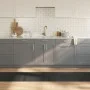 Rechteckiger Bambus-Teppich in Grau, 60x500 cm. von vidaXL, Teppiche - Ref: Foro24-376856, Preis: 39,10 €, Rabatt: %